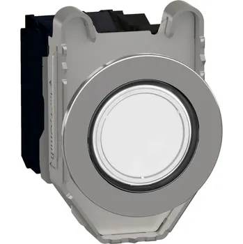 vypínač XB4FW31G5 Ovládač stiskací prosvětlený, zapuštěná montáž, Bílá, 120V AC, 1Z + 1V, Schneider Electric
