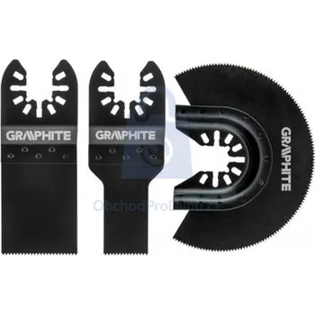 Sada nástavců pro multifunkční stroje Graphite kov a dřevo 3 ks, balení 1 bal