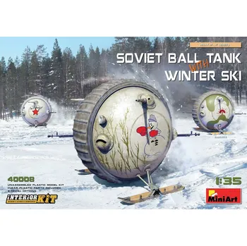 Plastikový model 1:35 Soviet Ball Tank Winter with Ski with Interior Kit