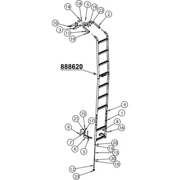 Žebřík Prodloužení žebříku | RENAULT MASTER 19- (H2 kabina)