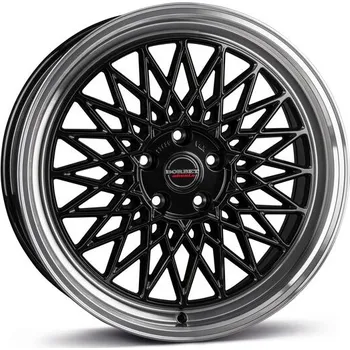 Alu kolo Alu disk Borbet B 8x17, 5x114,3, 72.5, ET45 black rim polished