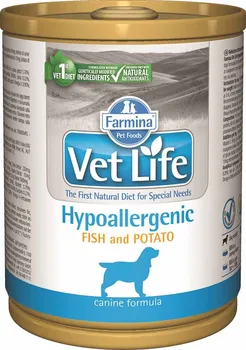 Krmivo pro psa Vet Life Natural Dog Hypoallergenic Fish & Potato 300 g 