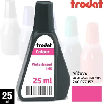 Razítko Univerzální razítková barva Trodat 7010, 25ml, růžová