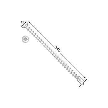 Vrut DOMAX CPS 08340 Vrut 8x340 - (50/bal)