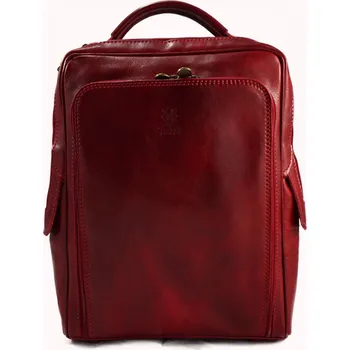 Městský batoh Vere Pelle kožený městský batoh Velio červený Barva: Červená