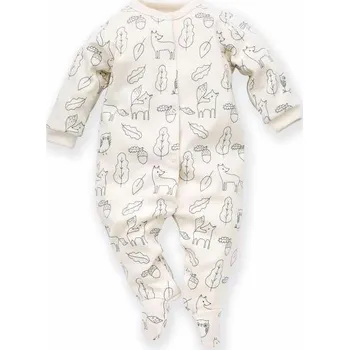 Kojenecký overall PINOKIO Overal Secret Forest vel. 56 Ecru