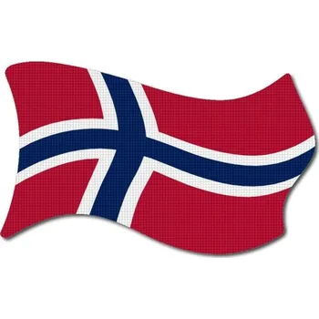 Vlajka Pelisport Norská vlajka vlající