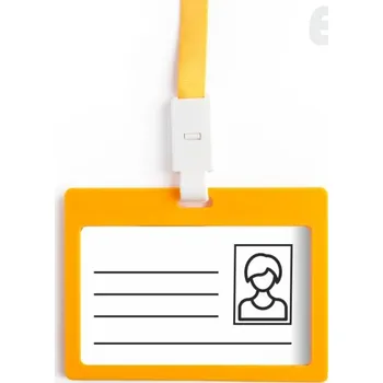 Jmenovka na stůl Visačka (jmenovka) Enjoy se šňůrkou, 54x90 na šířku, 1ks oranž