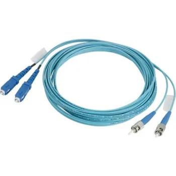 Síťový kabel FR2XSL-R2M02 Optický propojovací kabel standard LC - reference grade ST, 2mm plášť, duplexní, OM3, 2m