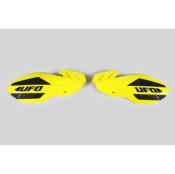 UFO kryty rukojetí FLAME SUZUKI RMZ 250/450 12-17, barva žlutá/černá (s uchycením)