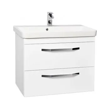 Koupelnový nábytek Krajcar LX-Luxury Koupelnová skříňka s úzkým keramickým umyvadlem 70x37x65 cm, LXT70 Barva: Bílá