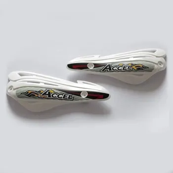 Motocyklový chránič ACCEL náhradní plastové kryty rukojetí HGS 10,11,12 barva bílá