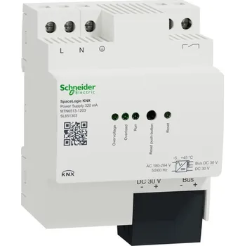 Elektrická zásuvka MTN6513-1203 Spacelogic KNX zdroj 320 mA s diagnostikou, Schneider electric