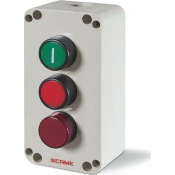 vypínač 590.PR03A Kompletní tlačítkový ovladač s tlačítky START/STOP se signálkou SCAME