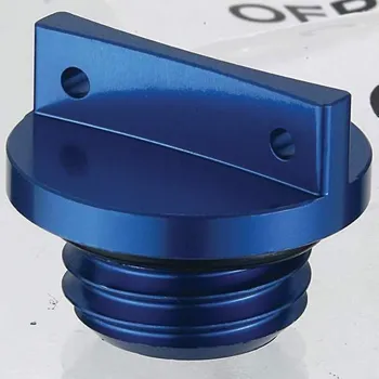 Motor pro motocykl ACCEL víčko plnicího otvoru oleje YAMAHA YZ 250F/450 03-18, YZ 125/250 99-18 barva modrá (závit M20x2,5)