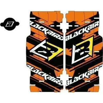 Samolepicí dekorace na vozidlo BLACKBIRD nálepky na kryt chladiče RAD LOUVER DECALS SX/SXF 07-10