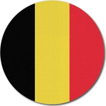 Vlajka Pelisport Belgická vlajka kulatá tisk ø 45 mm
