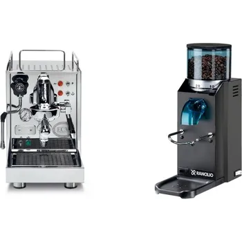 Set domácích spotřebičů ECM Classika PID + Rancilio Rocky Doserless, black