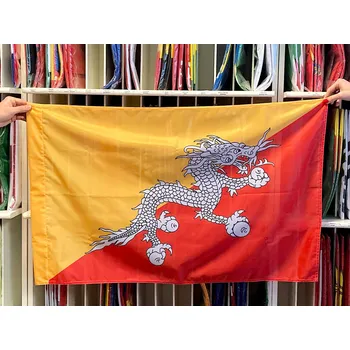 Vlajka Bhútán státní vlajka 35721