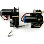 1:4 ocelová převodovka (komplet osazená v kul. ložiskáchl), krátká hřídel