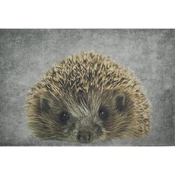 Rohožka Šedá podlahová rohožka Ježek - 75*50*1cm