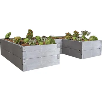 Vyvýšený záhon Juwel Garden Timber Ergoline 185 cm šedý