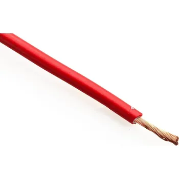 elektrický kabel Vodič CYA 0,5 rudá, H05V-K - balení 200m