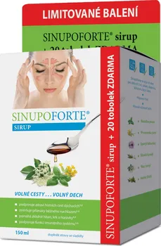 Přírodní produkt Simply You Sinupo Forte Sirup 150 ml + 20 tob.