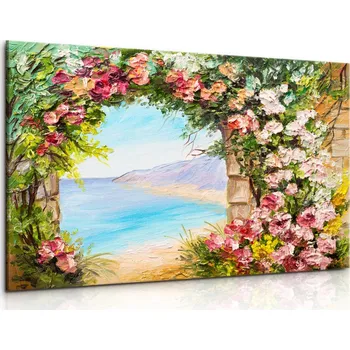 Obraz Malvis ® Reprodukce obrazu Květinová brána Velikost: 90x60 cm