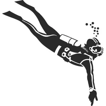 Samolepící dekorace SI0110010G - potápěč1 - 200 x 192 mm doprava