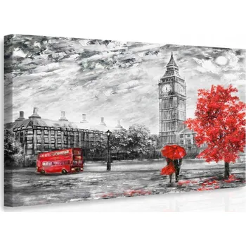 Malvis ® Obraz romantický Londýn Velikost: 90x60 cm