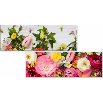 Malvis ® Atypický obraz něžné květiny Velikost (šířka x výška): 100x50 cm