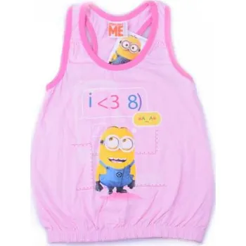 Dívčí tílko Dětské tílko Mimoni - růžová