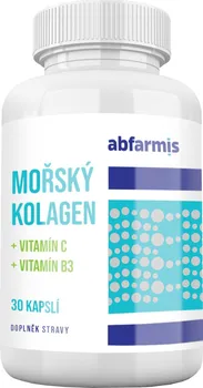 Přírodní produkt Allnature Abfarmis Mořský kolagen + vitamín C + vitamín B3 30 cps.