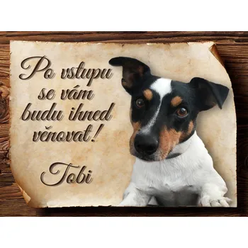 Domovní cedule 9008 Cedulka na zakázku 15x11 - Po vstupu..