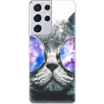 Pouzdro na mobilní telefon Odolné silikonové pouzdro iSaprio - Galaxy Cat - Samsung Galaxy S21 Ultra