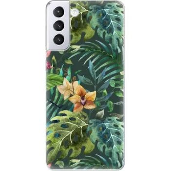 Pouzdro na mobilní telefon Odolné silikonové pouzdro iSaprio - Tropical Green 02 - Samsung Galaxy S21+