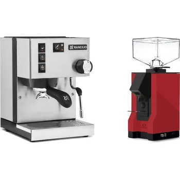 Kávovar Rancilio Silvia BC + Eureka Mignon Silenzio, BL ferrari red