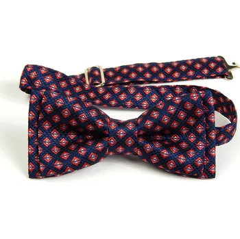 HEDVA ČESKÝ BROKÁT Motýlek PESh 700 kosočtverec modrá/červená