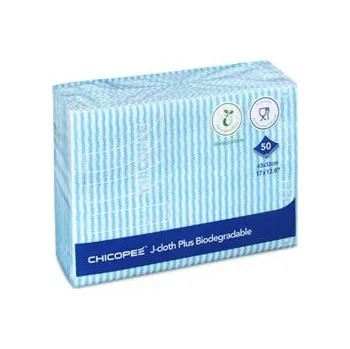 Utěrka CHICOPEE j-cloth plus biodeg modrá 50 ks v balení CHIC/74443/PAK
