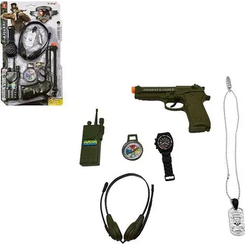 Dětská zbraň Teddies Vojenská sada s pistolí 12 x 20 cm