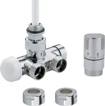 Termostatická sada ISAN rohová jednobodová pravá nerez O39NWCR149