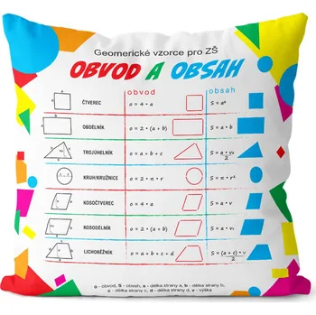 Dekorativní polštářek Polštář Geometrie (Velikost: 40 x 40 cm)