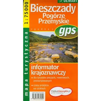 Bieszczady Pogórze Przemyskie mapa turystyczna 1: 75 000