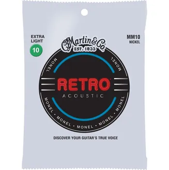 Struna pro kytaru a smyčcový nástroj Martin Retro Extra Light + prodloužená záruka 3 roky