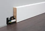 Lišta soklová Naturel bílá, MDF, délka 260 cm, výška hrany 58 mm, L95491