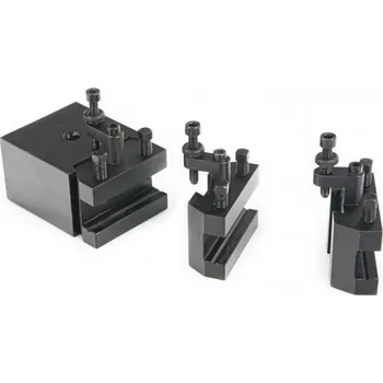 Soustruh Rychloupínač nástrojů pro malé soustruhy 67 x 67 mm, se 3 samostatnými držáky (TrueTech)