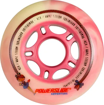 Kolečko k in-line bruslím Kolečka Powerslide Adventure Princess (4ks), 80A, 76 Powerslide
