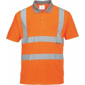 Pánské oblečení Polo-Triko s límečkem reflexní Hi-Vis T-shirt RT22 oranžové - v. XS