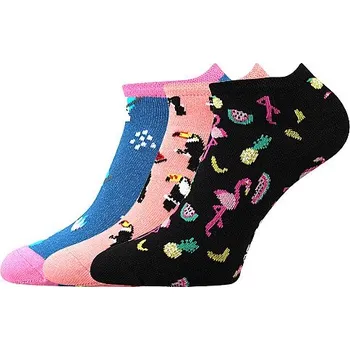 Pánské ponožky PIKI nízké barevné ponožky Boma - MIX 63 - EXOTIKA (Boma ponožky Piki mix 63)